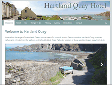 Tablet Screenshot of hartlandquayhotel.co.uk